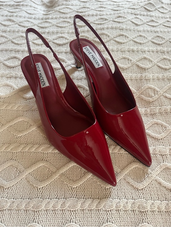 Steve Madden Shoes - Steve Madden Alynna Red Patent Slingback Pointed Heels Various Sizes